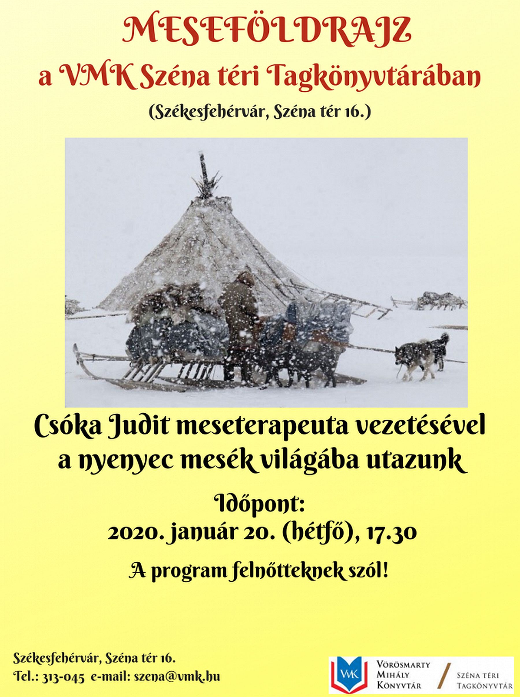 A nyenyec mesék világába utazhatunk hétfőn a Széna téri Tagkönyvtárban